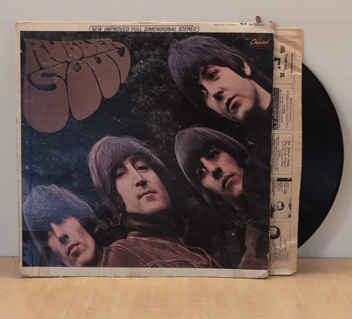 The Beatles | Rubber Soul, Rainbow | Vinyl LP | 1966 Capitol ST 2442 | VG/Fair