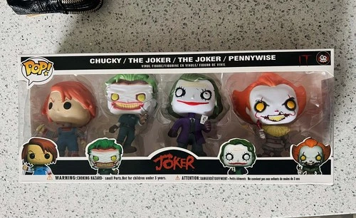 Funko Pop 4 Pack Chucky The Joker The Joker Pennywise