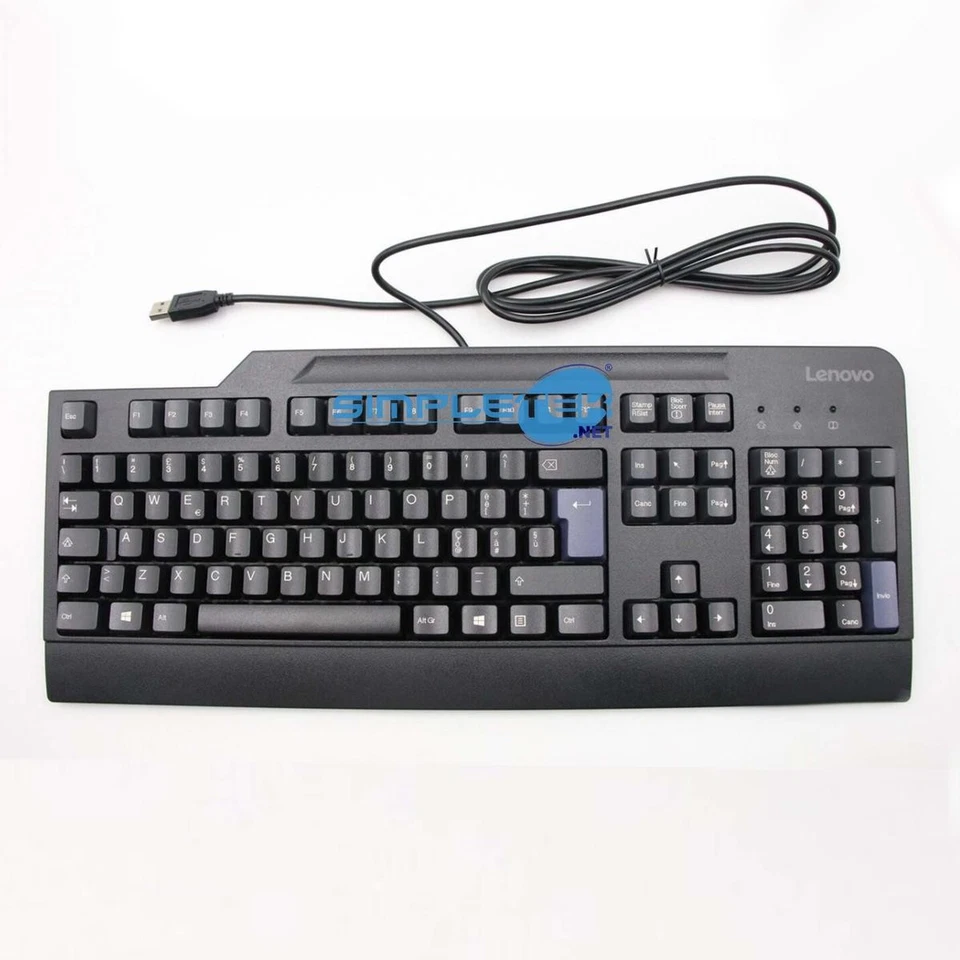 Lenovo 54Y9420 Wired USB Keyboard Italian Layout ITA QWERTY Black - Image 3 of 4