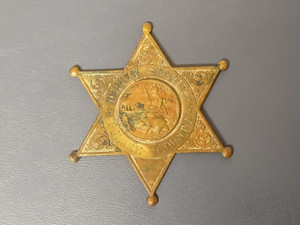 Antique Tulare County, California CA Obsolete Deputy Sheriff Badge