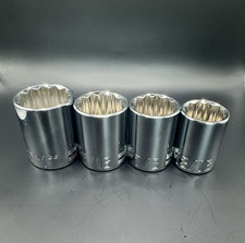 Craftsman 4 Piece Sae 12 Drive Shallow 12 Point Socket Set