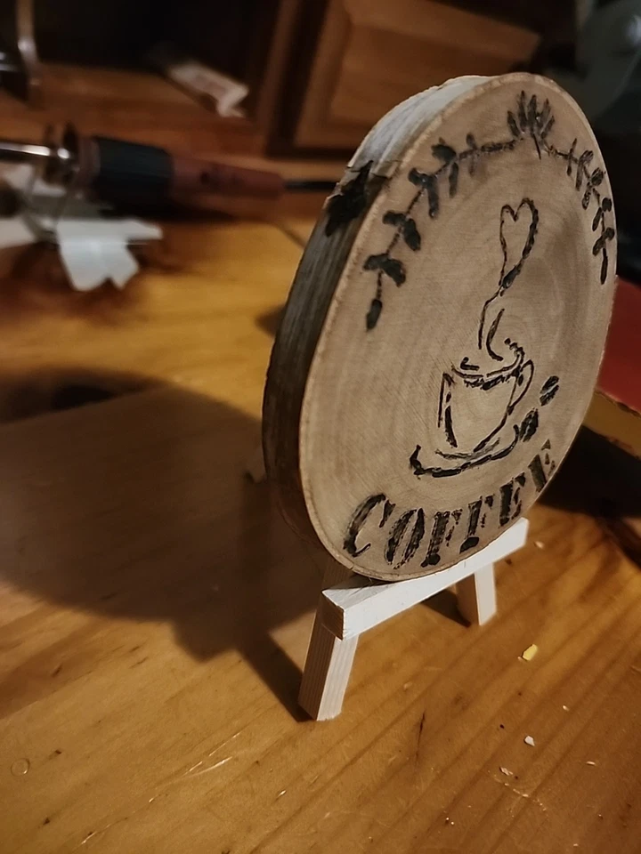 Coffee Decoration Birchwood Sign Coffee Station Decor - Image 2 of 4