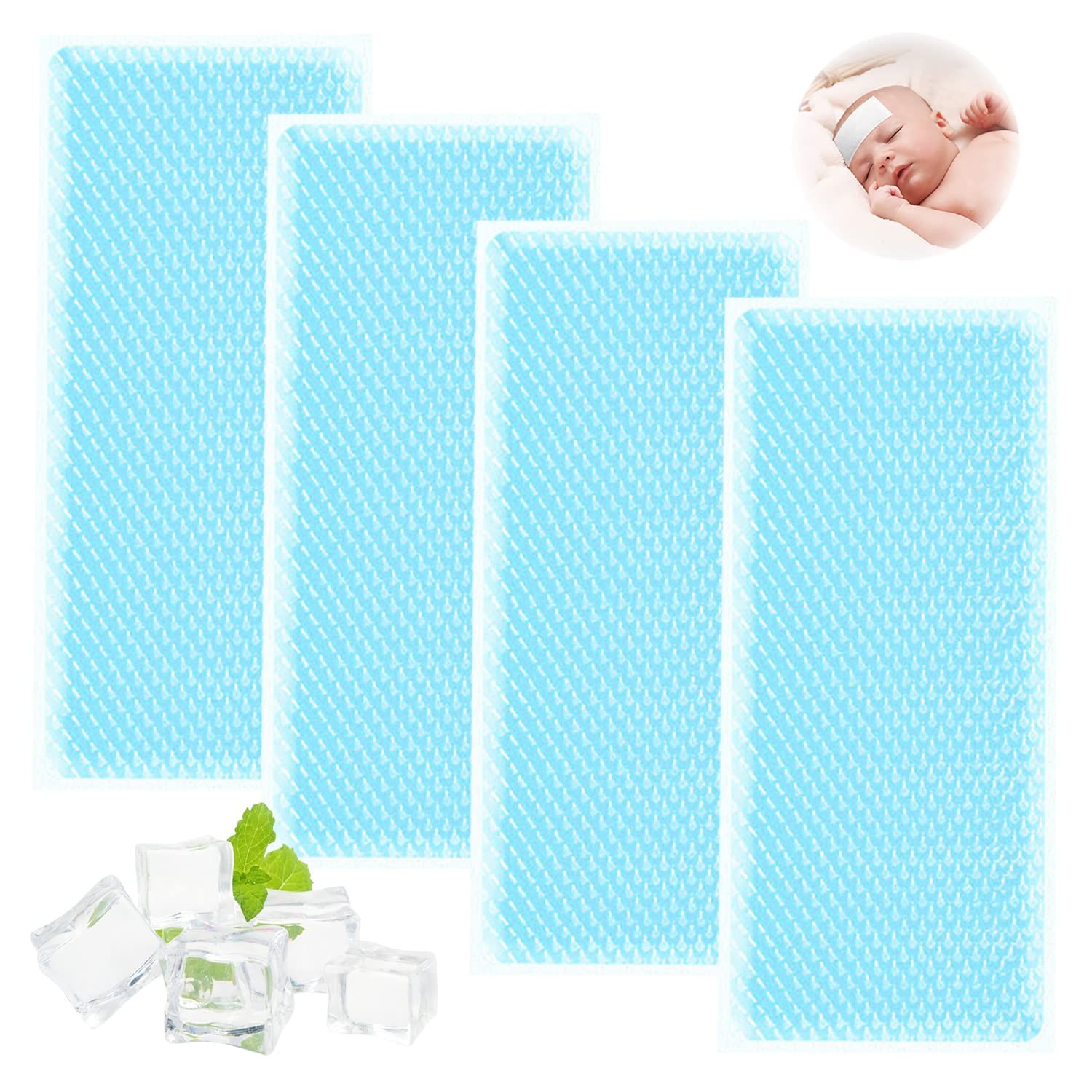 Poche de Gel Froid pour Glacière de Pique-nique et Repas Camping en Plein Air, Lot de 40