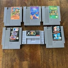 Vintage NINTENDO NES Game Lot - 6 Games- NES classics. Super Nintendo Ms PAC MAN