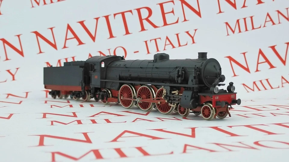 RIVAROSSI 1168 - H0 1/80 - LOCOMOTIVA A VAPORE Gr 691.022 FS - EP.III-IV - Immagine 2 di 2