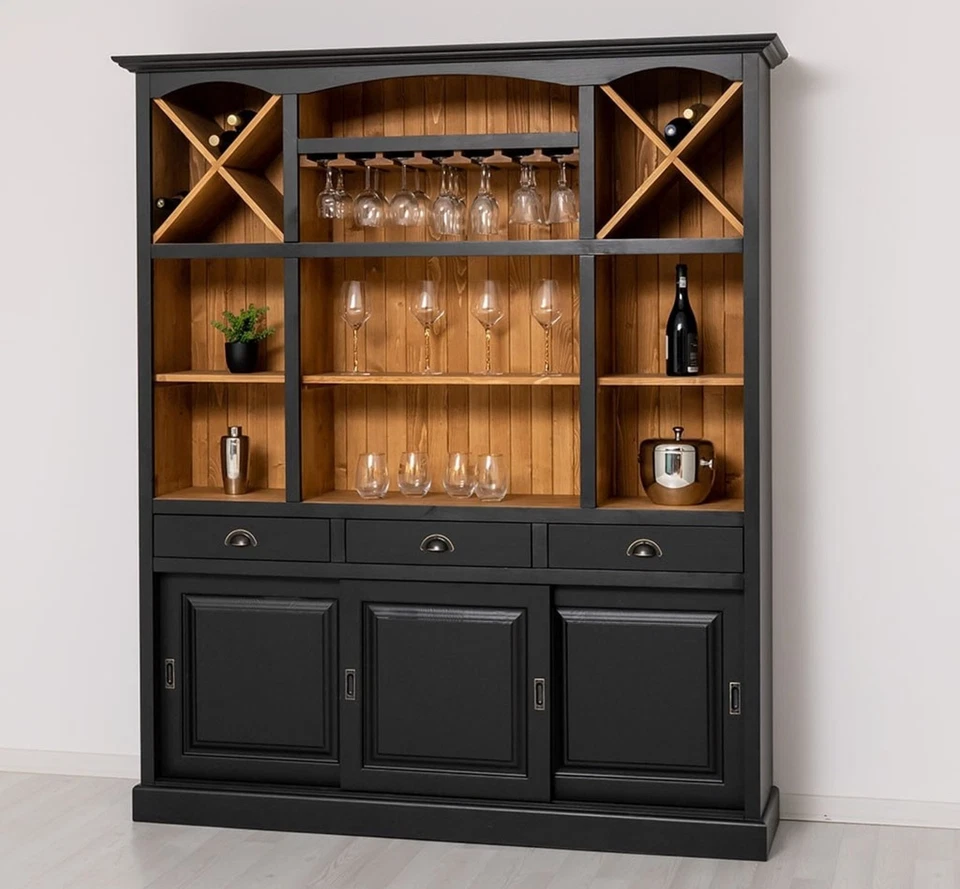 Barschrank Weinregal Kaffeeregal Schrank Regal Regalschrank Regal Landhaus - Bild 3 von 4