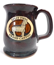 Sunset Hill Stoneware Split Twig Grand Canyon National Monument Brown & Gray Mug
