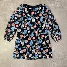 Atmosphere Floral Mini Dress Women's Size 10 Multicoloured Long Sleeve