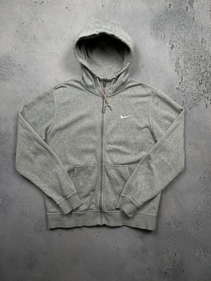 Vintage Zip-Up Hoodie Nike Center Logo Swoosh y2k 00s Hype