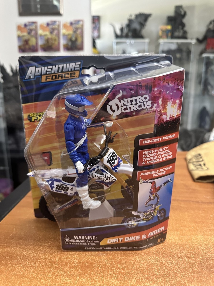 NEW Travis Pastrana Motocross Adventure Force Dirt Bike Rider