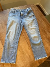 Good American Jeans Good Legs Distressed Straight Women's Size 4 / 27 Blue