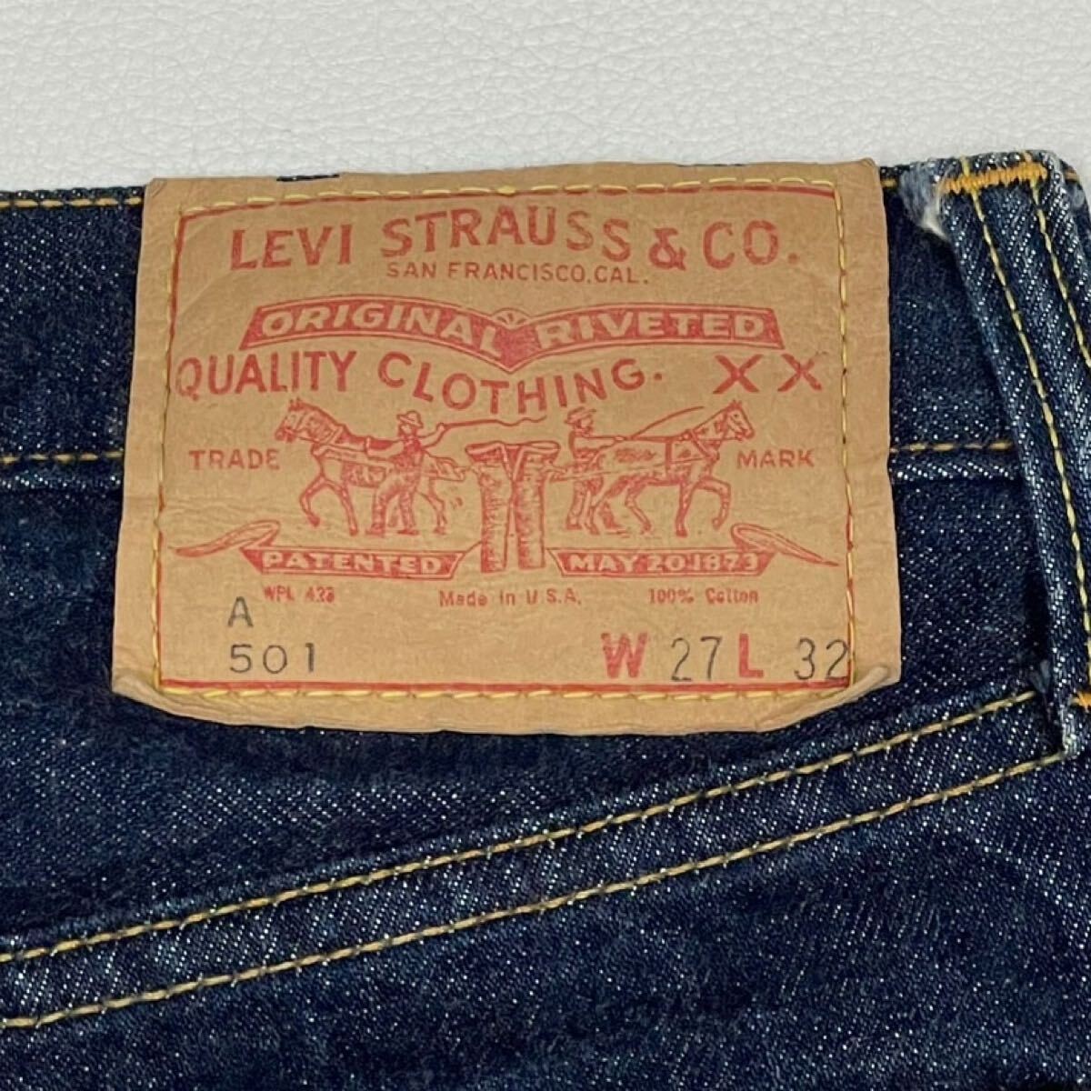 Dark Blue Stored Item W27 60S Levi'S 501 Aladies Size Denim Jeans