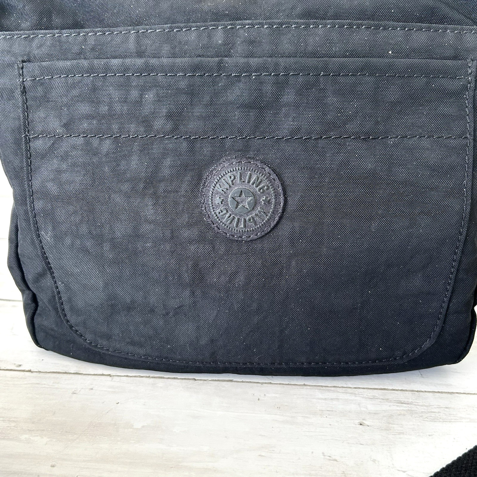 Kipling Sebastian Crossbody Adjustable Bag Black Live Light 9x10 image 3
