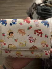 Loungefly Strawberry Shortcake Folding Wallet Multicolor Card Slots Cartoon