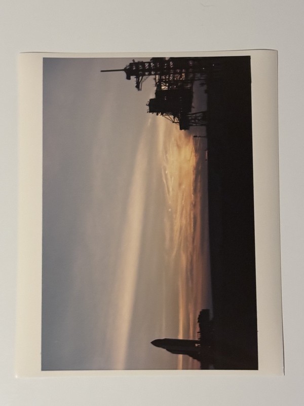 NASA STS-76 Atlantis Moves Toward Launch Pad 39B For Mission Press Photo