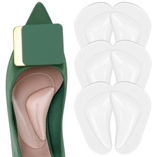 Gel Arch Support, 3 Pairs Shoe Insoles for Flat Feet, Reusable Arch Inserts f...