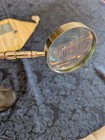 1950s MCM Gooseneck Standing Magnifying Glass Cast Iron Base Made In USA — photo 4
