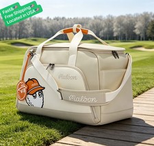 LUXURY BRAND NEW Malbon Golf Tour Boston Travel Bag Zip Shoulder Strap Handle