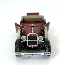 1931 Ford Model A Roadster Diecast Car Red Black Yellow Wheels Vintage Replica 1931 Ford Model A Roadster Diecast Car Red Black Yellow Wheels Vintage Replica