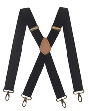 Mens Suspenders with 4 Swivel Hooks Adjustable Heavy Duty Braces