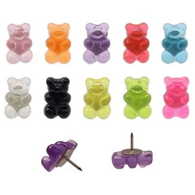 Push Pins Daumen Reißzwecken Marker Karte Bilder Pinnnadeln Bärkopf