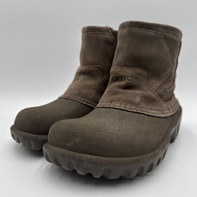 Rare CROCS Ambler Unisex Suede Rugged Outdoor Waterproof Ankle Boot M8 W10