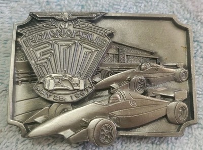 Indianapolis 500 Siskiyou Car Racing Limited Edition Belt Buckle As Is No Swivel