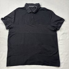 DKNY Men s Black Polo Shirt Size 2XL Cotton Blend