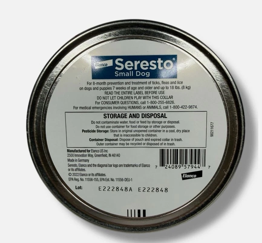 GENUINE Elanco Seresto Flea Tick Collar Treatment Prevention - Dogs Under 18 lbs - Image 2 of 4