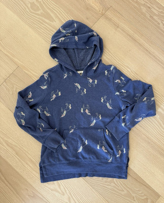 OshKosh B'gosh 14 Blue unicorn Graphic Print Fleece Pullover Hoodie