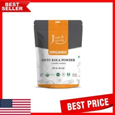 Natural 100 Organic Gotu Kola Powder 8oz - Boost Memory  Collagen Production
