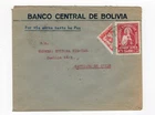 BOLIVIA 1944 bisected CENSORED cover  to Santiago Chile