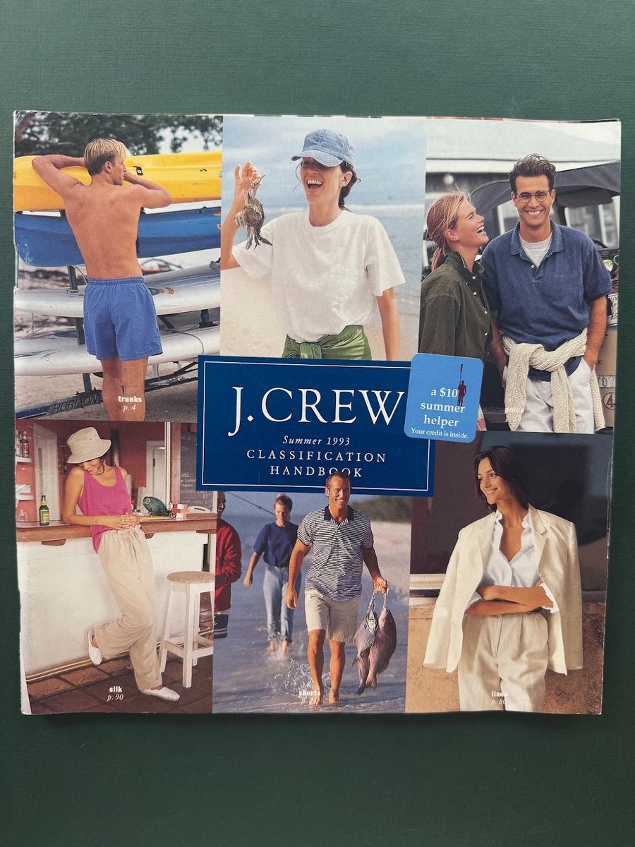 90年代 90s J CREW COTTON BOA BLUSON MA-1 Vintage J.Crew 1993 Classification Handbook Summer Catalog - Rare