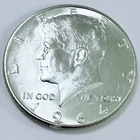 1964 Kennedy Silver Half Dollar 90% Silver GEM AU ABOUT UNCIRCULATED #7955