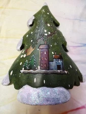 Tii Collections Tree Figurine Resin Folk Art Christmas Holiday Collection