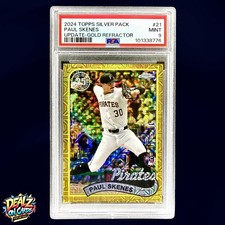 2024 Topps Chrome Silver 1989 Paul Skenes Rookie Gold Refractor /50 RC PSA 9 MT