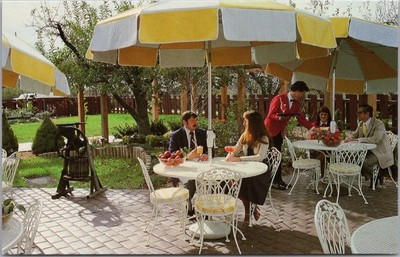 KANSAS CITY, Missouri Postcard ''Stephenson's Apple Farm Restaurant'' Garden View