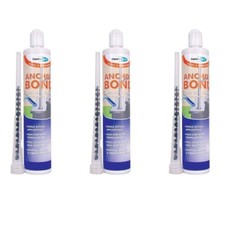 Bond It Anchor Bond Resin Rapid Set Polyester Construction Adhesive 310ml x 3