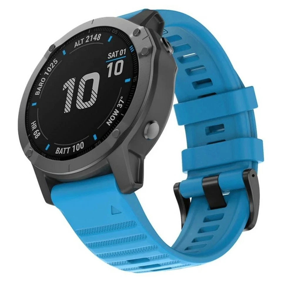 Per Garmin Fenix E 8 5 5X Plus 6 6X Pro 7 7X Quick Fit Cinturino Orologio Cinturino Silicone - Immagine 4 di 4