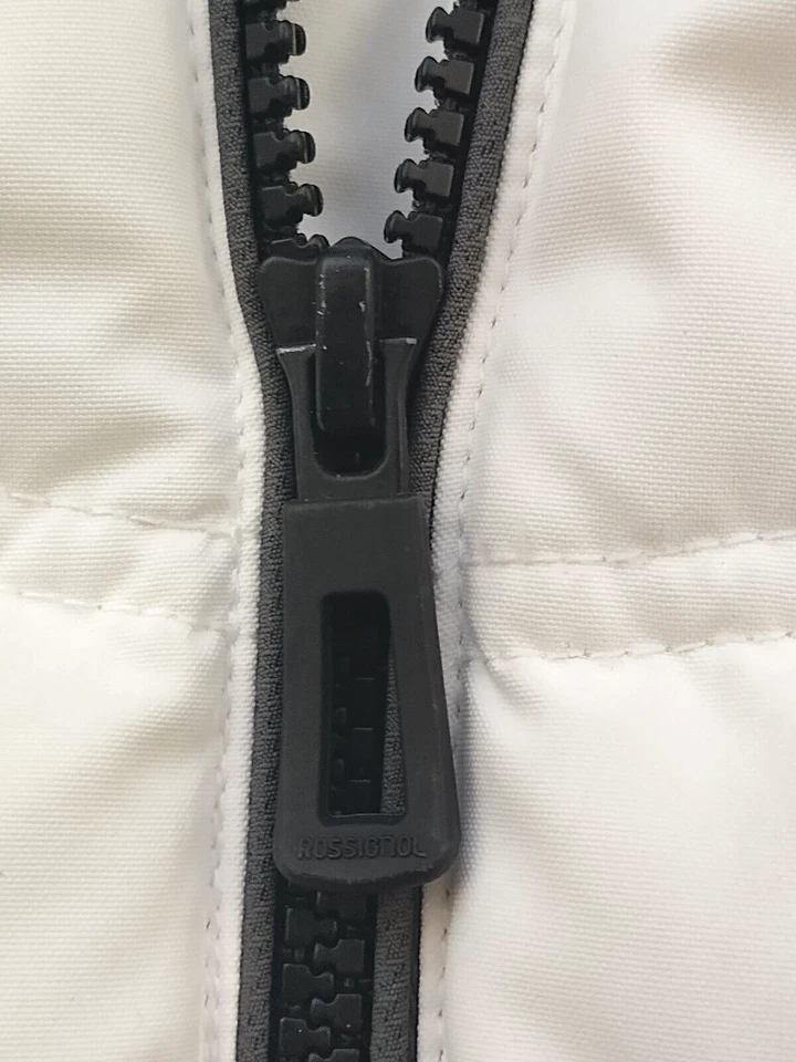Chaqueta de esquí acolchada con capucha blanca Rossignol para mujer talla 12 Depuis 1907 Foto 3 de 4