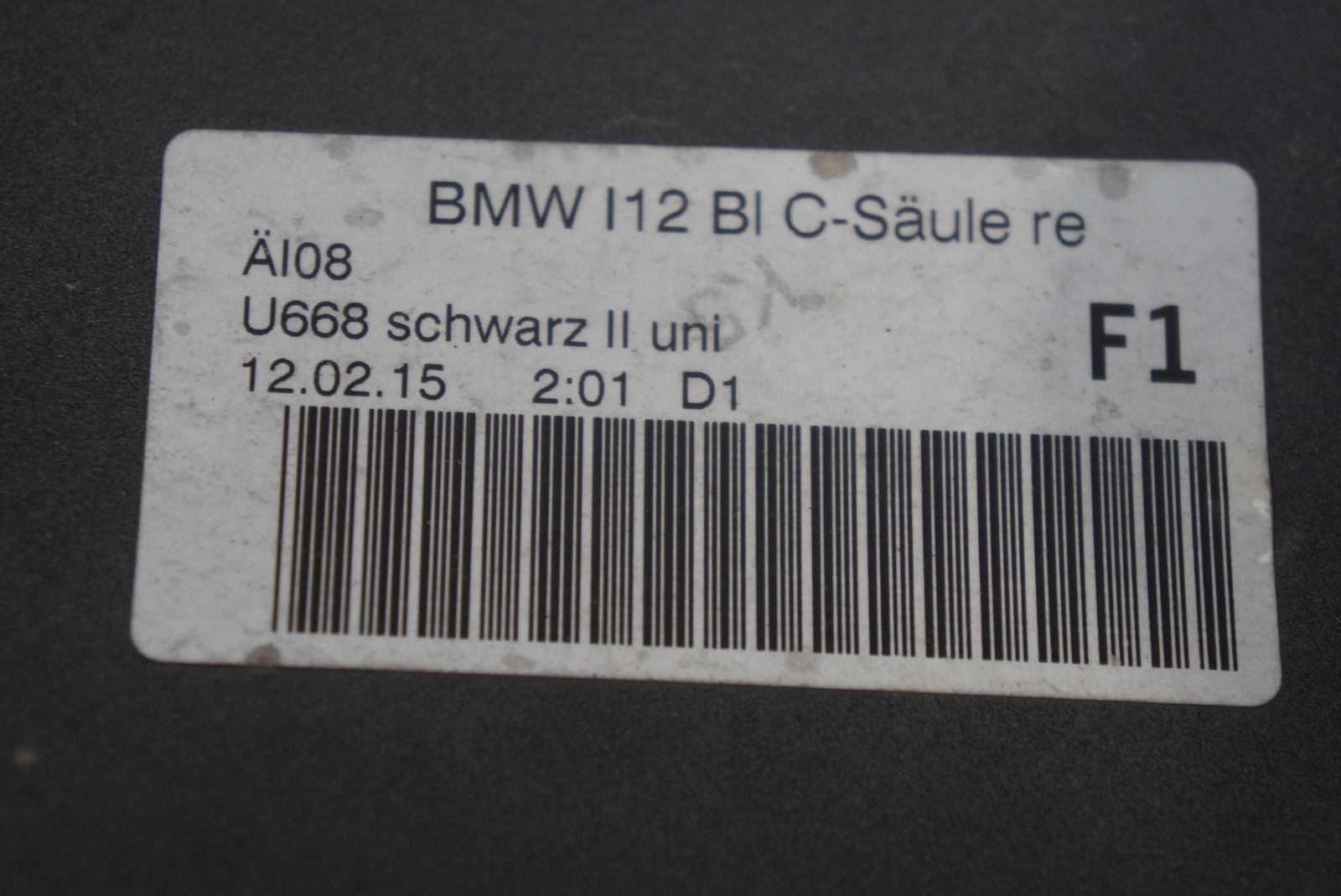 Rear Right C Pillar Quarter Body Sail Panel Cover 51447336438 OEM BMW i8 2014-20