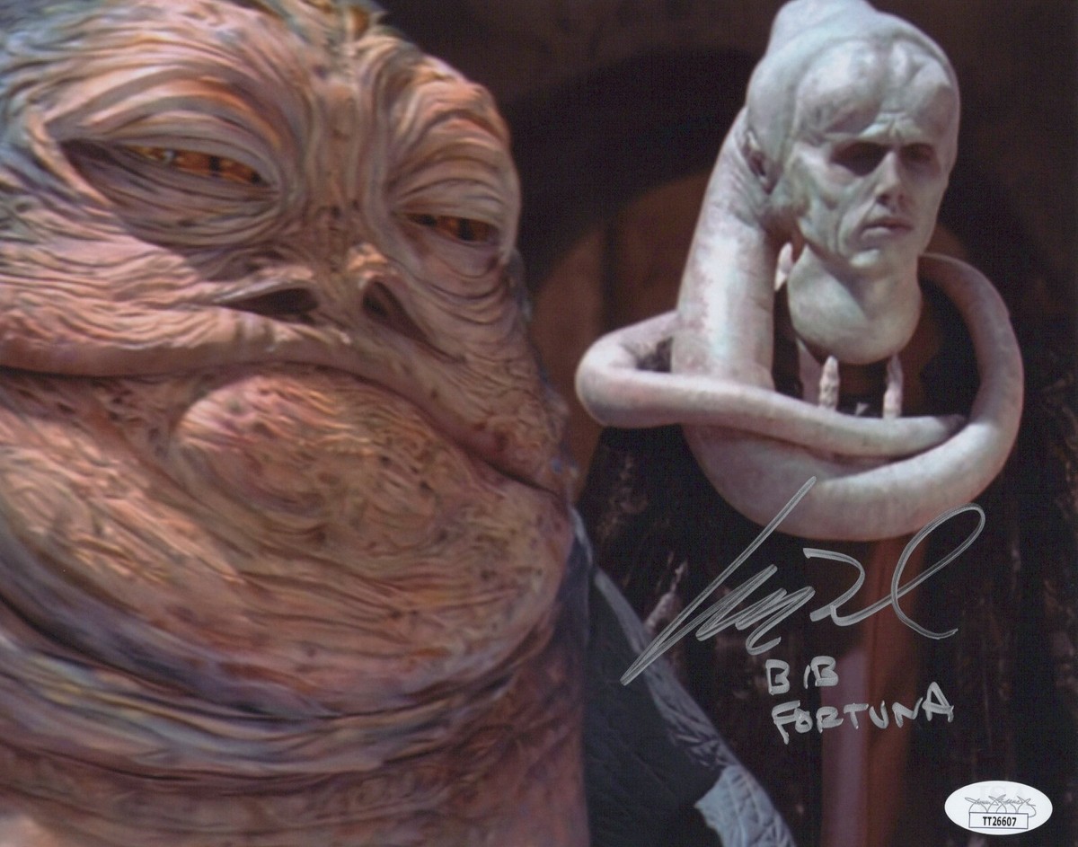 Star Wars- Matthew Wood signed Bib Fortuna 8x10 photo JSA COA