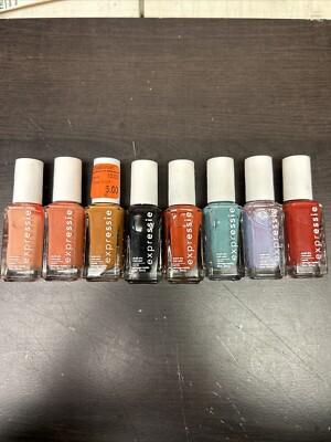 Lot of 8 essie expressie quick-dry nail Color Polish 0.33 Fl Oz 8 Assorted Color