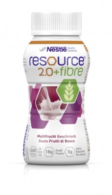 Resource 2.0 fibre Multifrucht, 24 x 200 ml, Trinknahrung