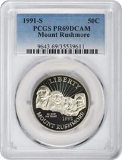 1991-S Mount Rushmore Commemorative Half Dollar PR69DCAM PCGS