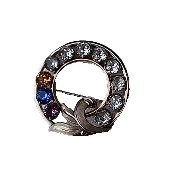 Broches de moda enchapado en oro Amarillo de cristal y prendedores