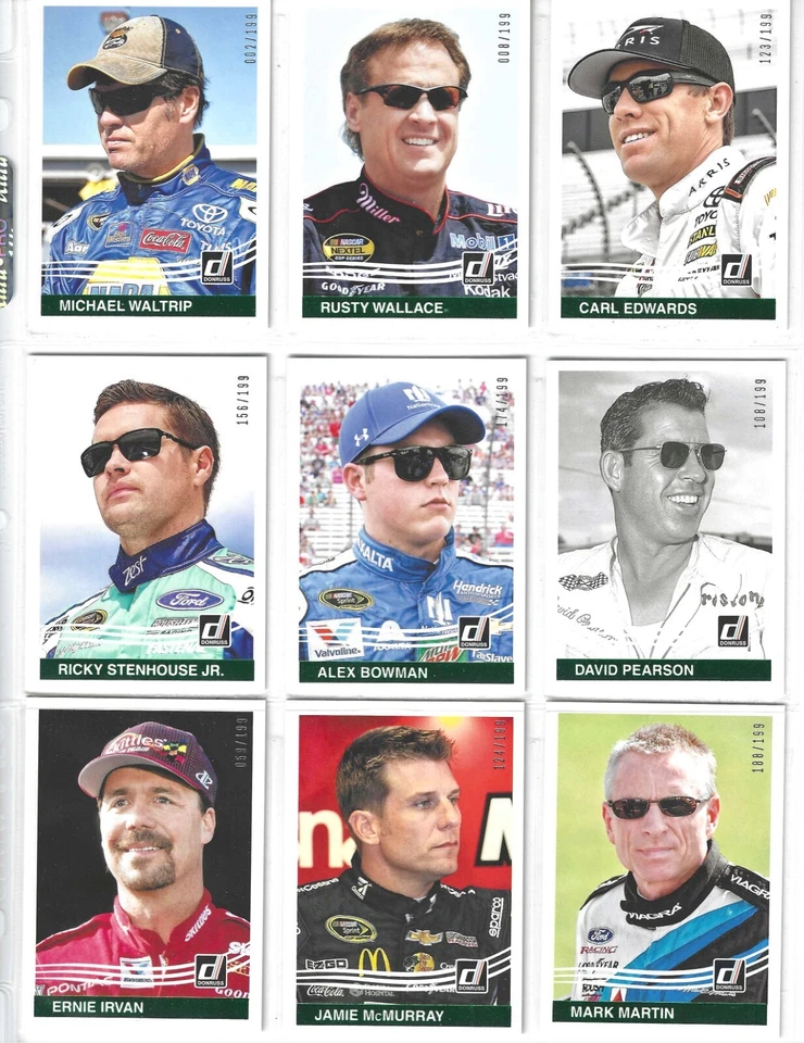 2017 Donruss NUMBERED GREEN FOIL #152 Danica Patrick #082/199!-ONE CARD ONLY! - Image 4 of 4