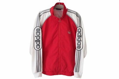90s adidas wine red track jacket