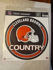 Cleveland Browns Country NFL Team Magnet New Sealed Rico Industries 8x8.75"