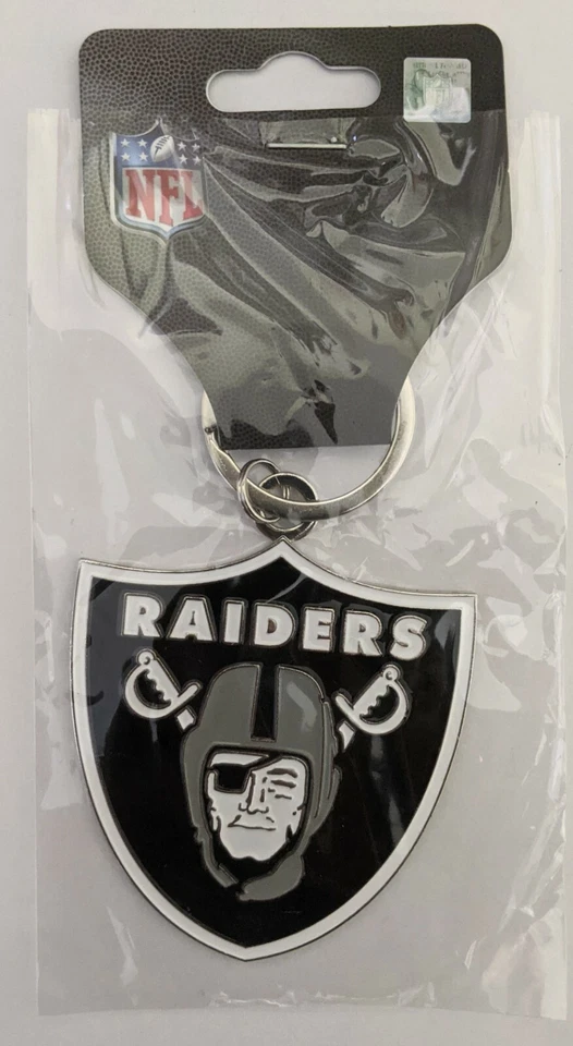 NFL Oakland Las Vegas Raiders Llavero Anillo Logo 2.5 pulgadas Foto 2 de 4